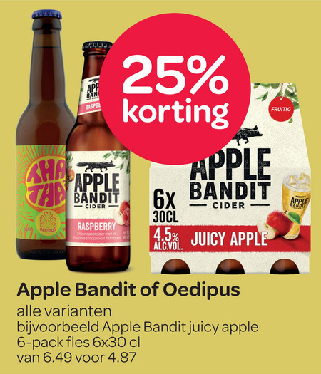 Apple bandit   speciaalbier, appelcider folder aanbieding bij  Spar - details