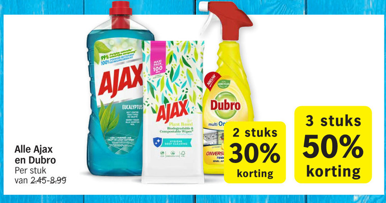 Ajax   allesreiniger folder aanbieding bij  Albert Heijn - details