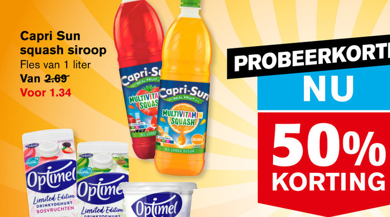 Capri-Sun   limonadesiroop folder aanbieding bij  Hoogvliet - details