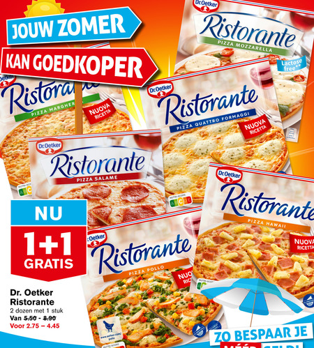 Dr Oetker   diepvriespizza folder aanbieding bij  Hoogvliet - details
