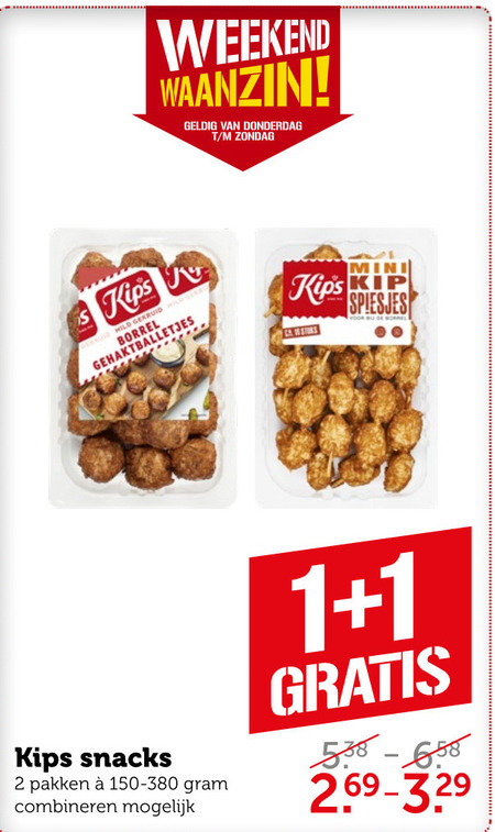 Kips   snack folder aanbieding bij  Coop - details