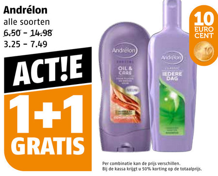 Andrelon   shampoo, conditioner folder aanbieding bij  Poiesz - details