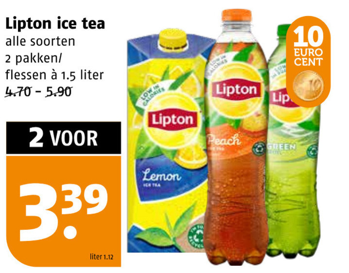 Lipton   ice tea folder aanbieding bij  Poiesz - details