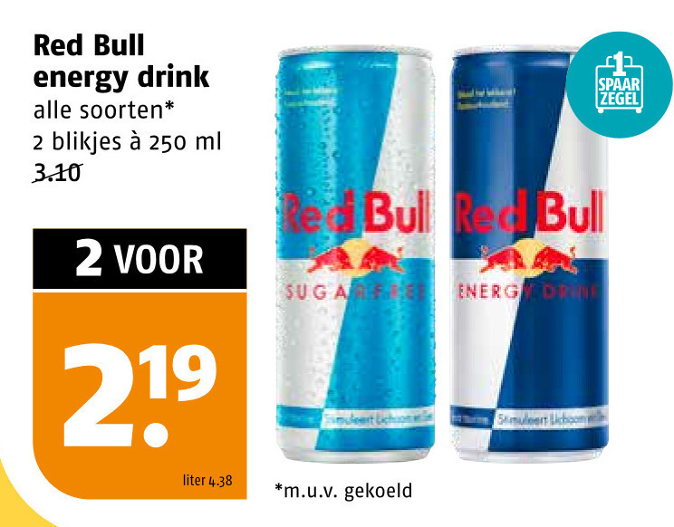 Red Bull   energiedrank folder aanbieding bij  Poiesz - details