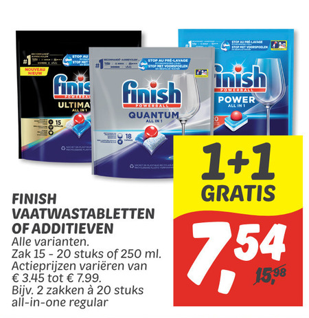 Finish   vaatwasmiddel folder aanbieding bij  Dekamarkt - details