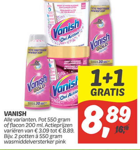 Vanish   vlekkenverwijderaar folder aanbieding bij  Dekamarkt - details