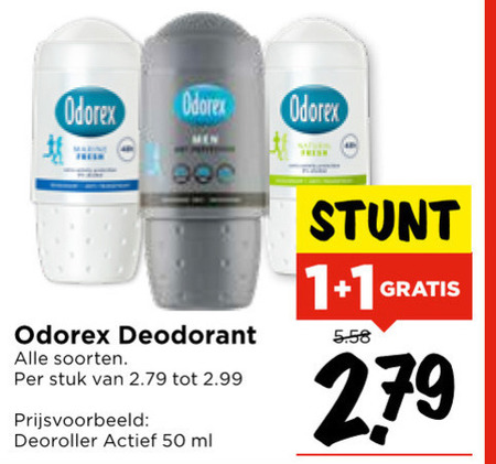 Odorex   deodorant folder aanbieding bij  Vomar - details