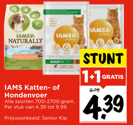 IAMS   hondenvoer, kattenvoer folder aanbieding bij  Vomar - details