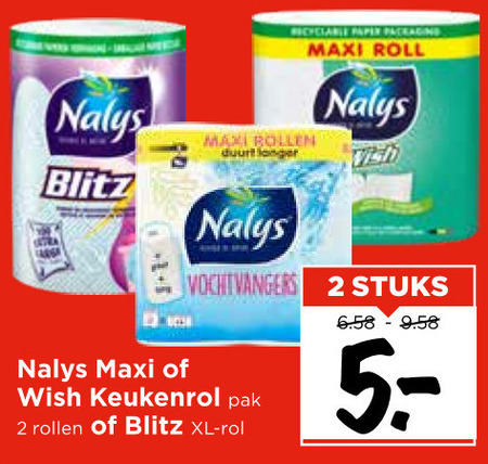 Nalys   keukenpapier folder aanbieding bij  Vomar - details