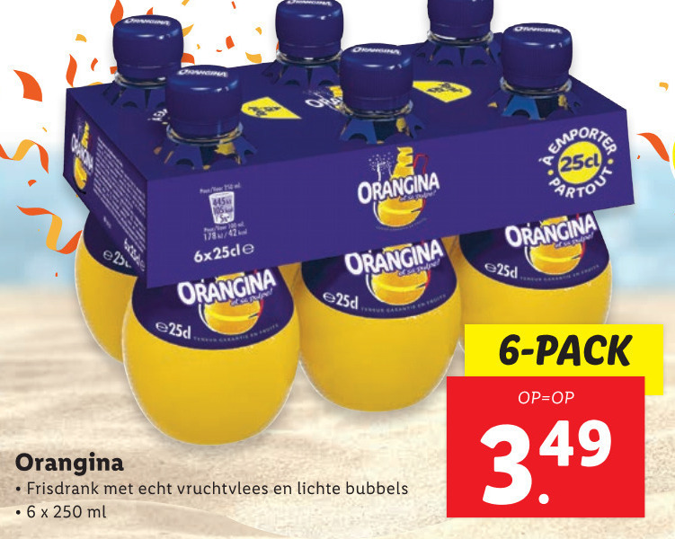 Orangina   frisdrank folder aanbieding bij  Lidl - details