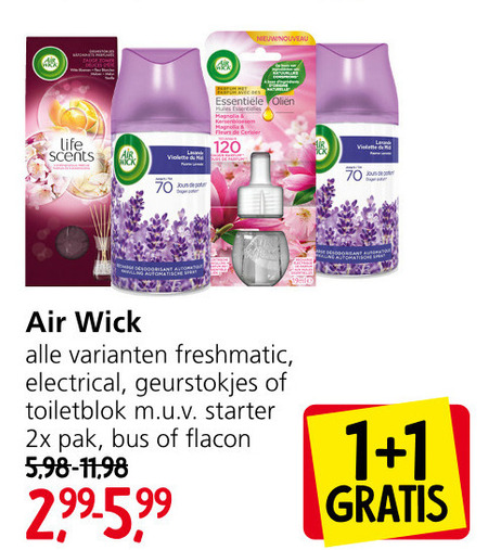 Airwick   luchtverfrisser folder aanbieding bij  Jan Linders - details