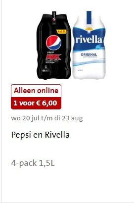 Rivella   frisdrank, cola folder aanbieding bij  Jumbo - details