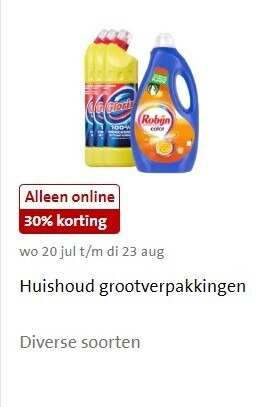 Robijn   wasmiddel folder aanbieding bij  Jumbo - details