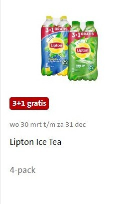 Lipton   ice tea folder aanbieding bij  Jumbo - details