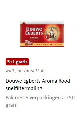 Douwe Egberts   koffie folder aanbieding bij  Jumbo - details