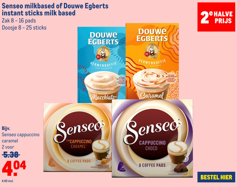 Douwe Egberts   koffiepad, oploskoffie folder aanbieding bij  Makro - details