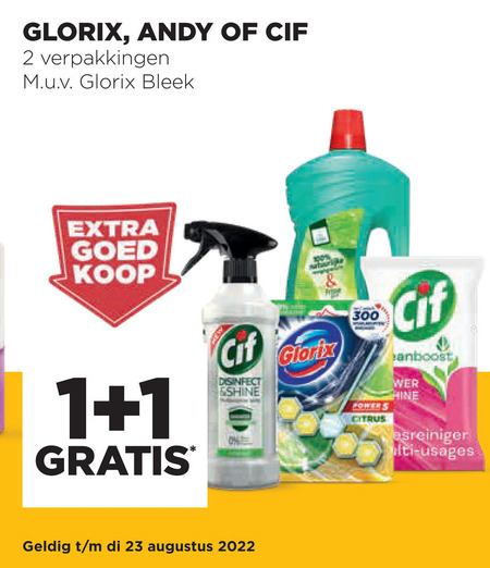 Glorix   toiletblok, bleekmiddel folder aanbieding bij  Jumbo - details