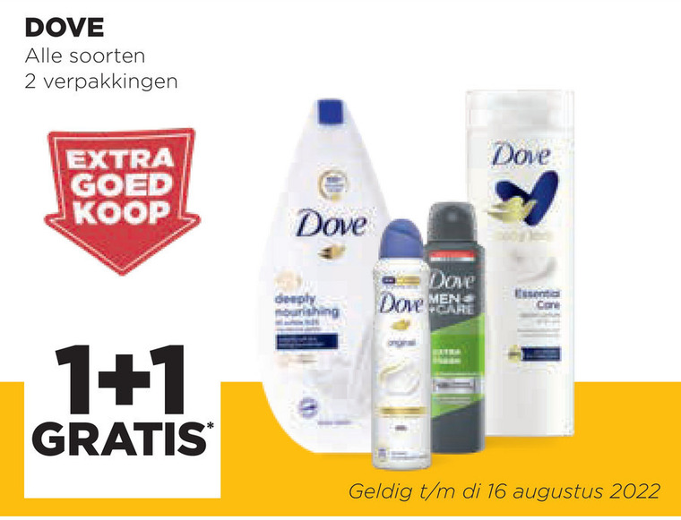 Dove deodorant, douchegel folder aanbieding bij Jumbo details