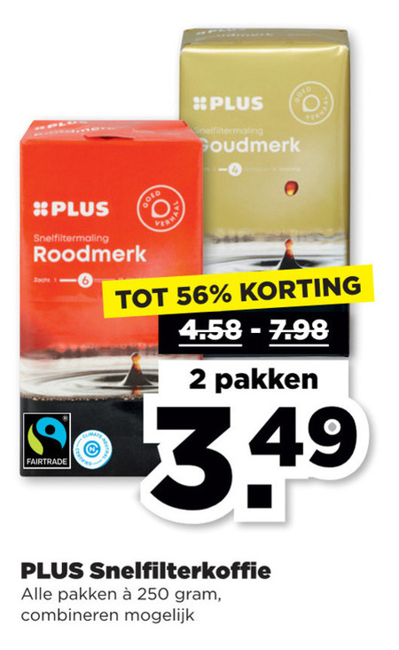 Plus Huismerk   koffie folder aanbieding bij  Plus - details