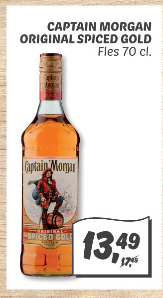 Captain Morgan   rum folder aanbieding bij  Dekamarkt - details