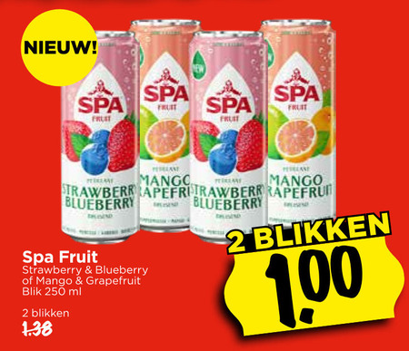 Spa en Fruit   fruitdrank folder aanbieding bij  Vomar - details