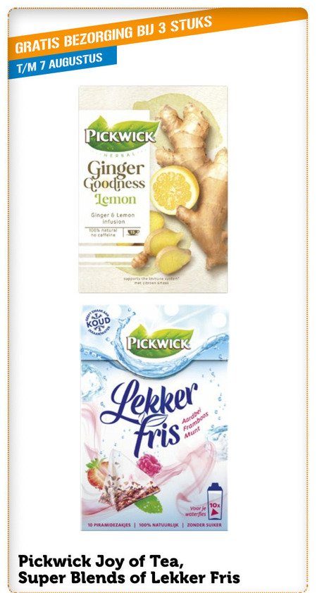 Pickwick   thee folder aanbieding bij  Coop - details