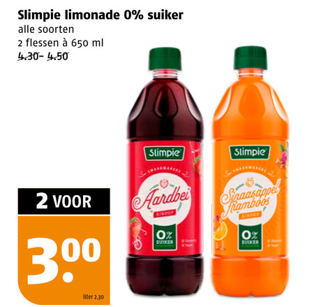 Slimpie   limonadesiroop folder aanbieding bij  Poiesz - details