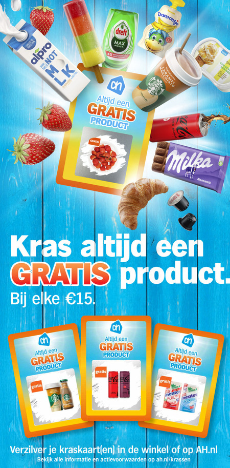 Starbucks   ijskoffie folder aanbieding bij  Albert Heijn - details