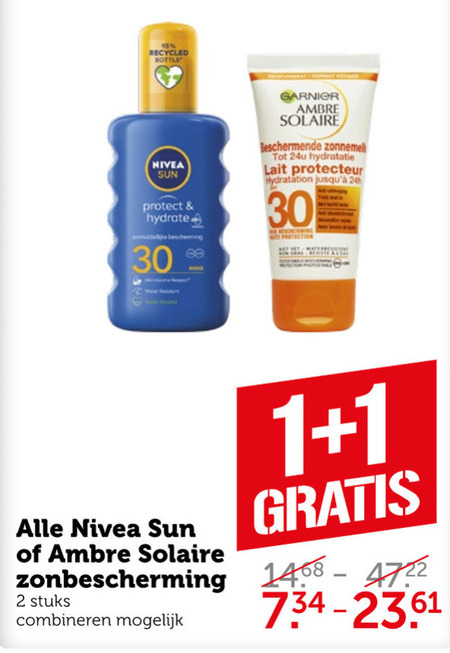 Ambre Solaire   zonnebrandolie folder aanbieding bij  Coop - details