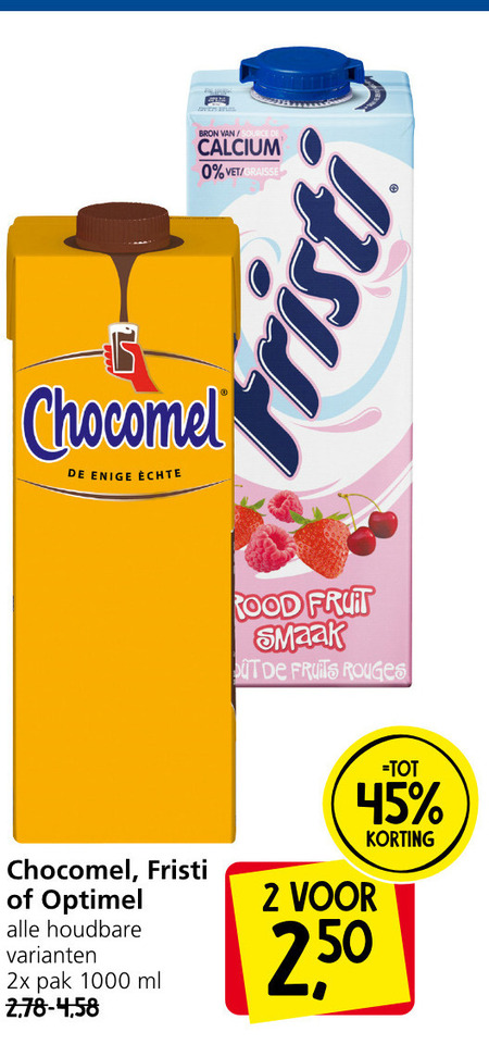 Fristi   chocolademelk, drinkyoghurt folder aanbieding bij  Jan Linders - details