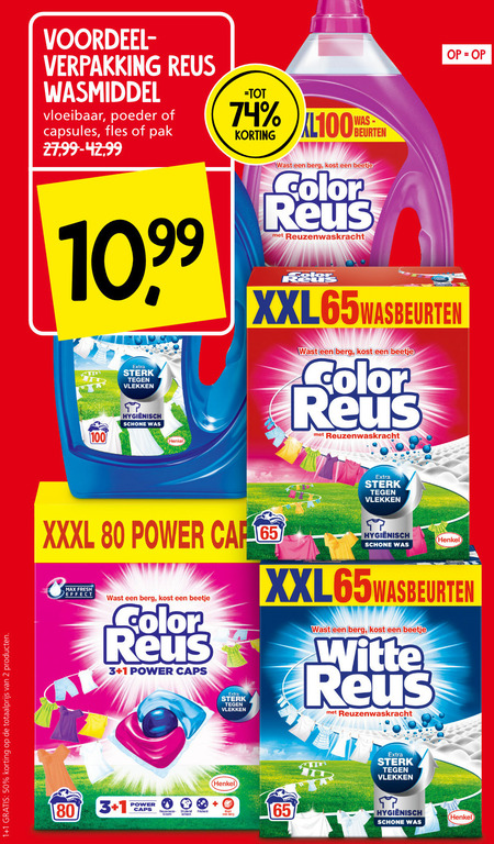 Color Reus   wasmiddel folder aanbieding bij  Jan Linders - details