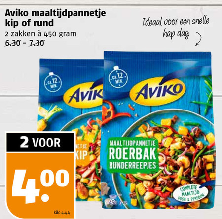 Aviko   diepvriesmaaltijd folder aanbieding bij  Poiesz - details