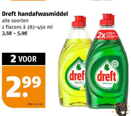 Dreft   afwasmiddel folder aanbieding bij  Poiesz - details