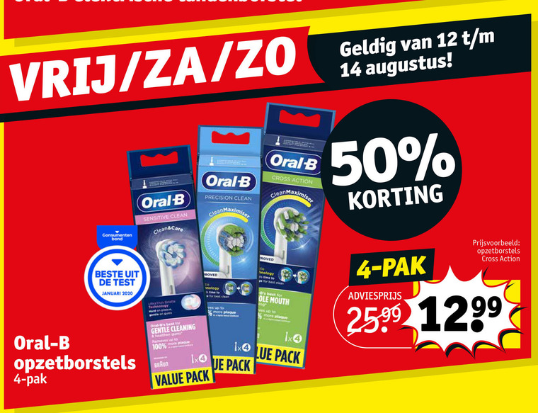 Braun Oral-B   opzetborstel folder aanbieding bij  Kruidvat - details