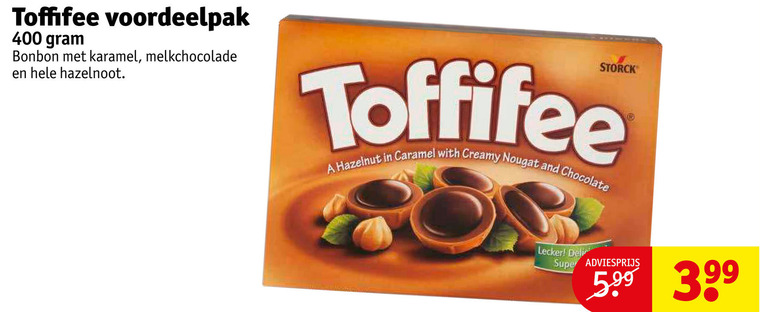 Toffifee   chocolade folder aanbieding bij  Kruidvat - details