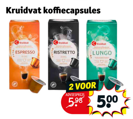 Kruidvat Huismerk   koffiecups folder aanbieding bij  Kruidvat - details