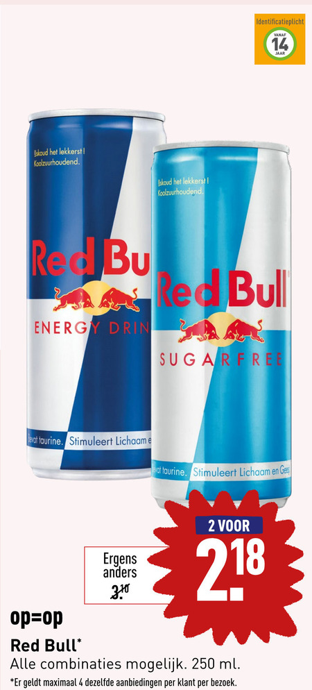 Red Bull   energiedrank folder aanbieding bij  Aldi - details