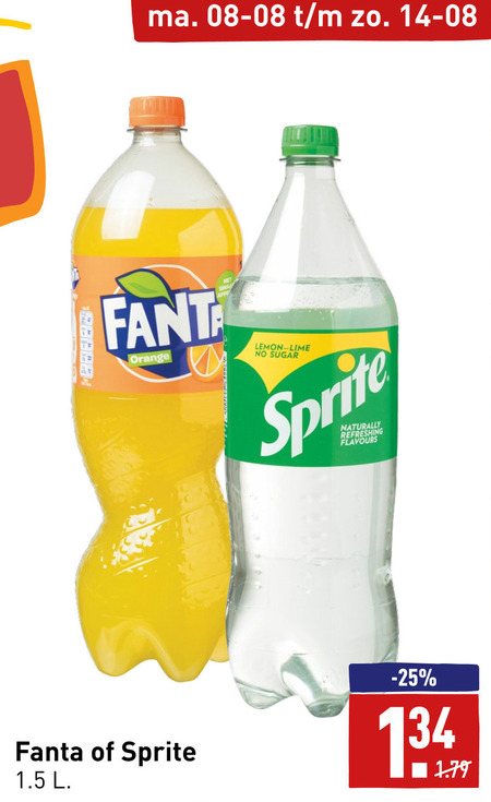 Sprite   frisdrank folder aanbieding bij  Aldi - details