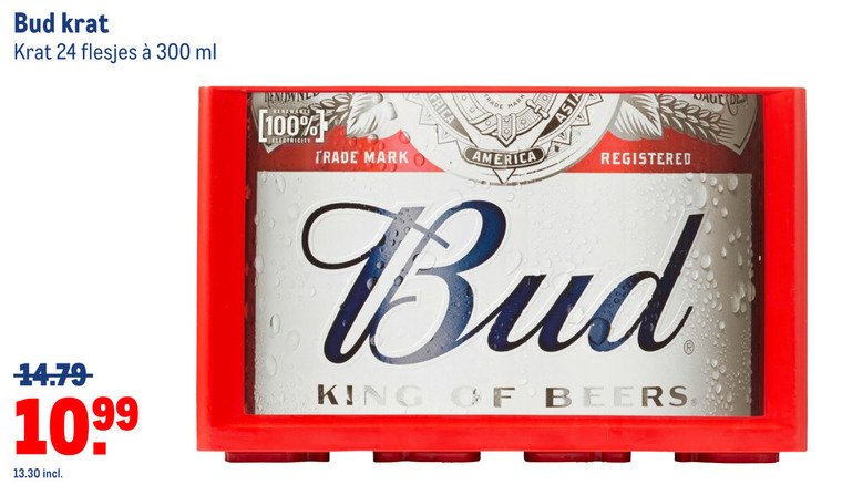 Bud   krat bier folder aanbieding bij  Makro - details