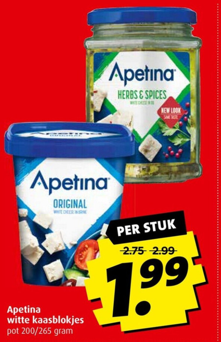 Apetina   feta, kaasblokjes folder aanbieding bij  Boni - details