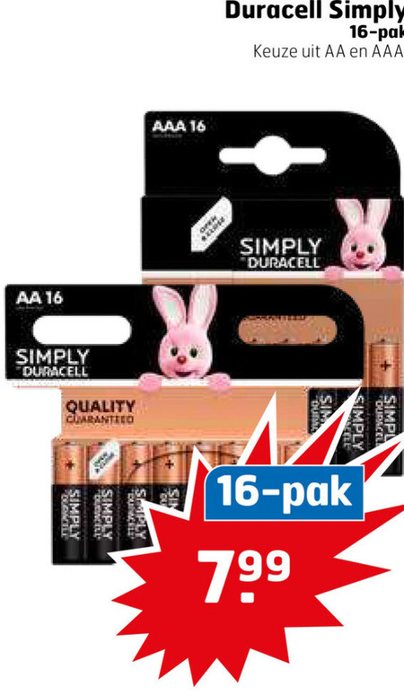 Duracell   batterij folder aanbieding bij  Trekpleister - details