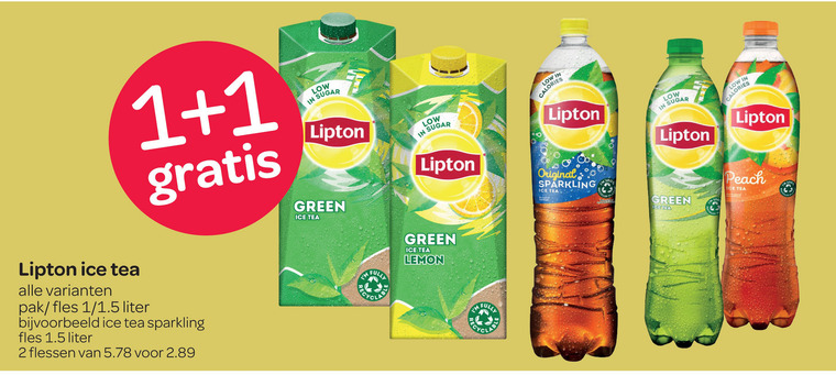 Lipton   ice tea folder aanbieding bij  Spar - details