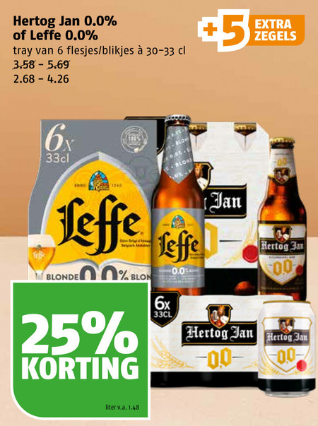 Hertog Jan   alcoholvrij bier folder aanbieding bij  Poiesz - details