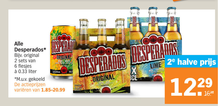 Desperados   speciaalbier folder aanbieding bij  Albert Heijn - details