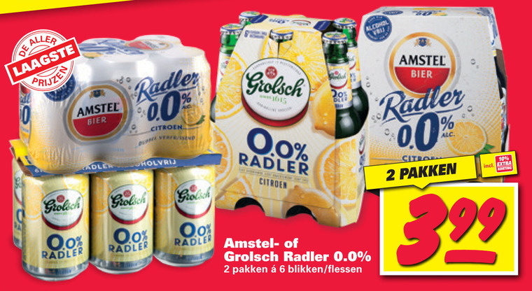 Grolsch   radler bier folder aanbieding bij  Nettorama - details