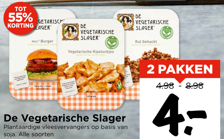 De vegetarische Slager   vegetarisch folder aanbieding bij  Vomar - details