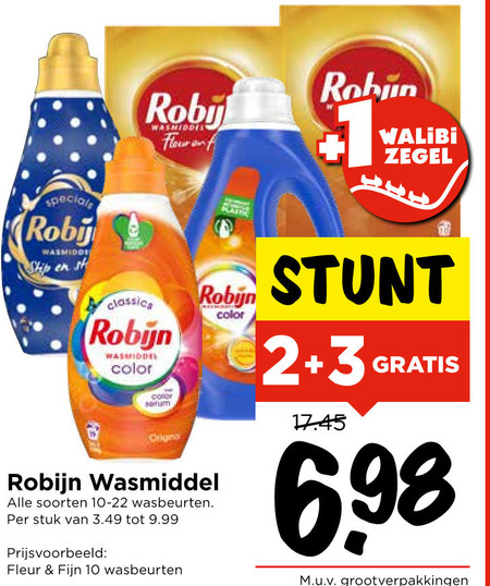 Robijn   wasmiddel folder aanbieding bij  Vomar - details