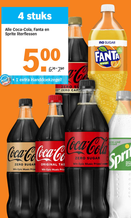 Coca-Cola   frisdrank, cola folder aanbieding bij  Albert Heijn - details