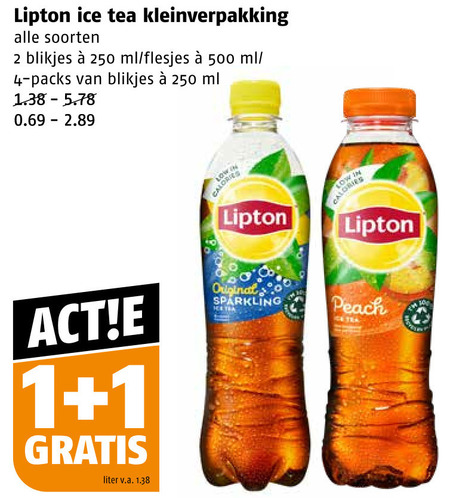 Lipton   ice tea folder aanbieding bij  Poiesz - details