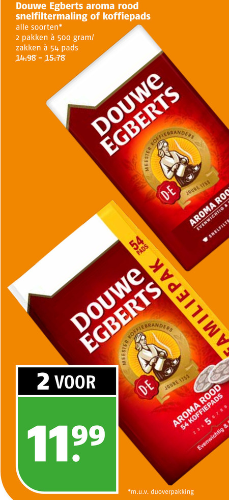 Douwe Egberts   koffie, koffiepad folder aanbieding bij  Poiesz - details